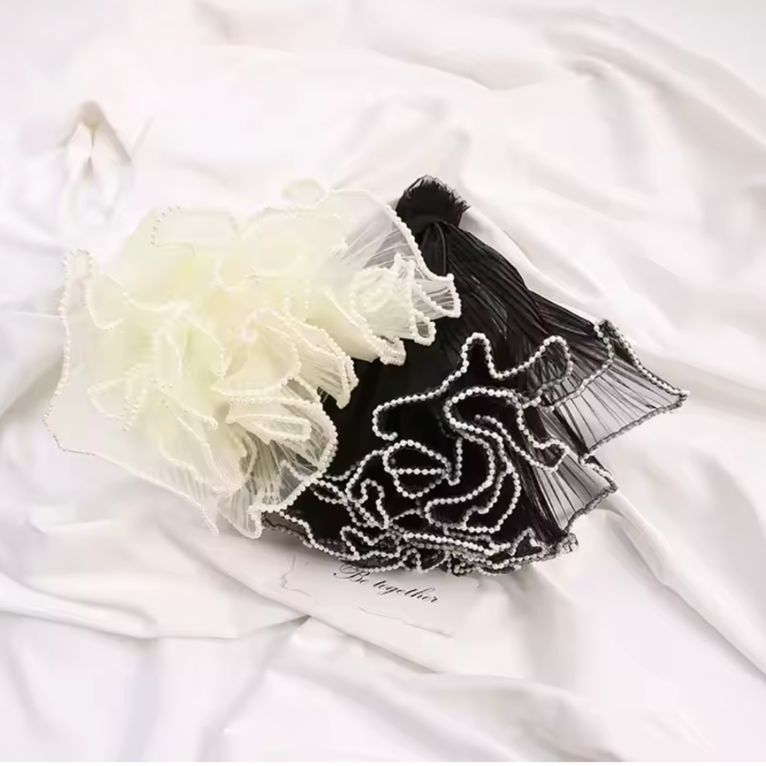 Wavy Pearl Mesh for Flower Bouquets | Decorative Pearl Florist Wrapping Mesh