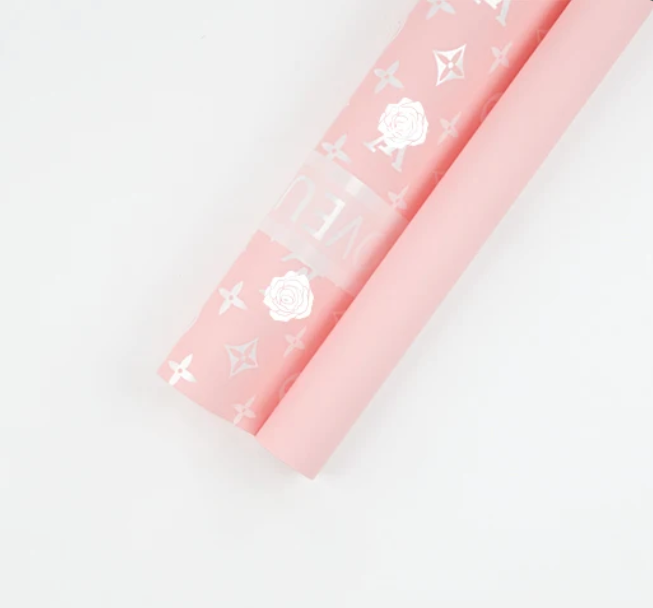 LV Luxury Floral Wrapping Paper