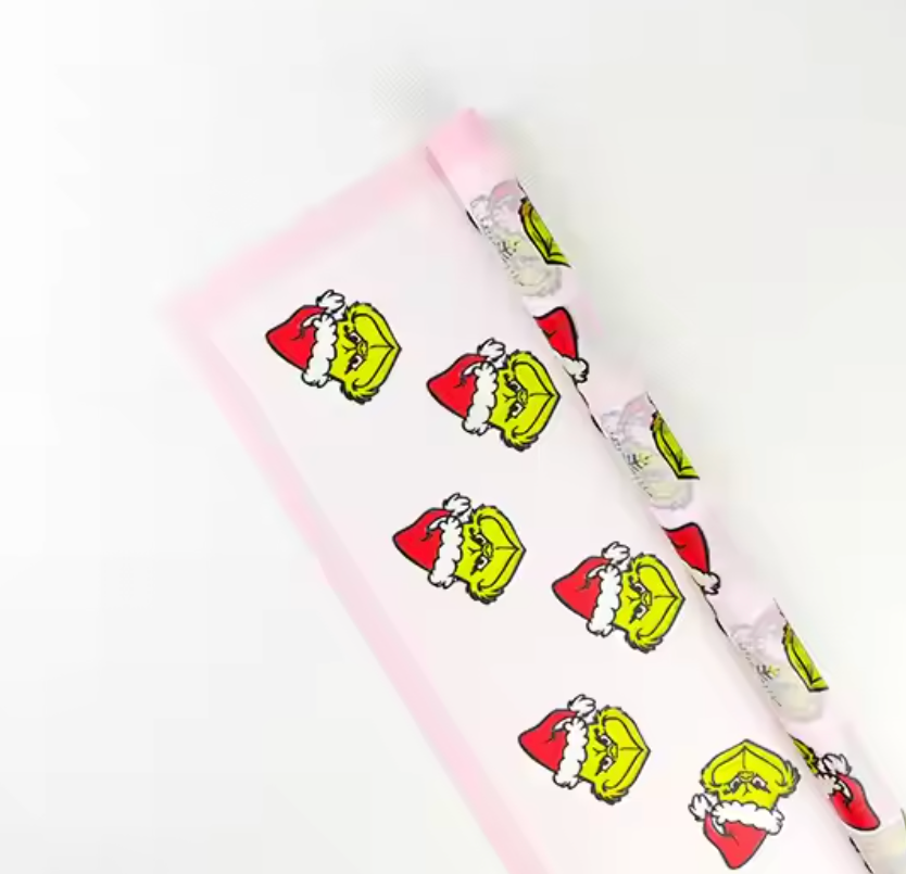 Papel de regalo floral del Grinch