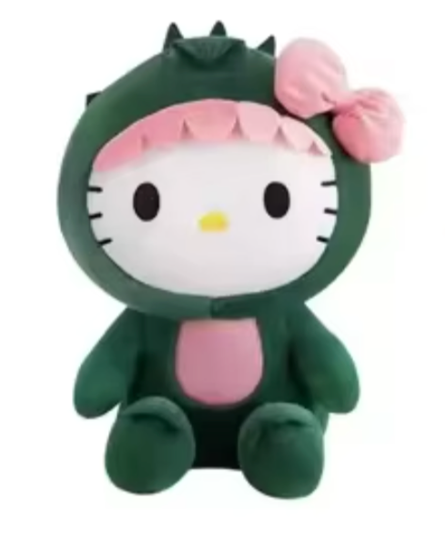 Peluche de dinosaurio de Hello Kitty