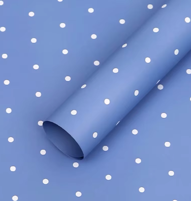 Polka Dots Floral Wrapping Paper