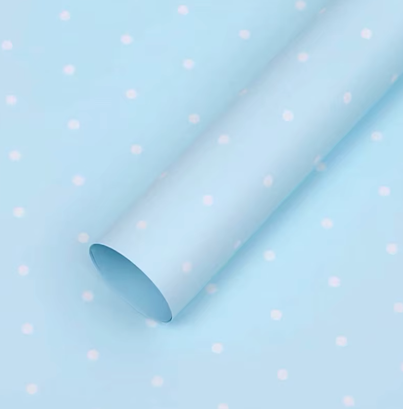 Polka Dots Floral Wrapping Paper