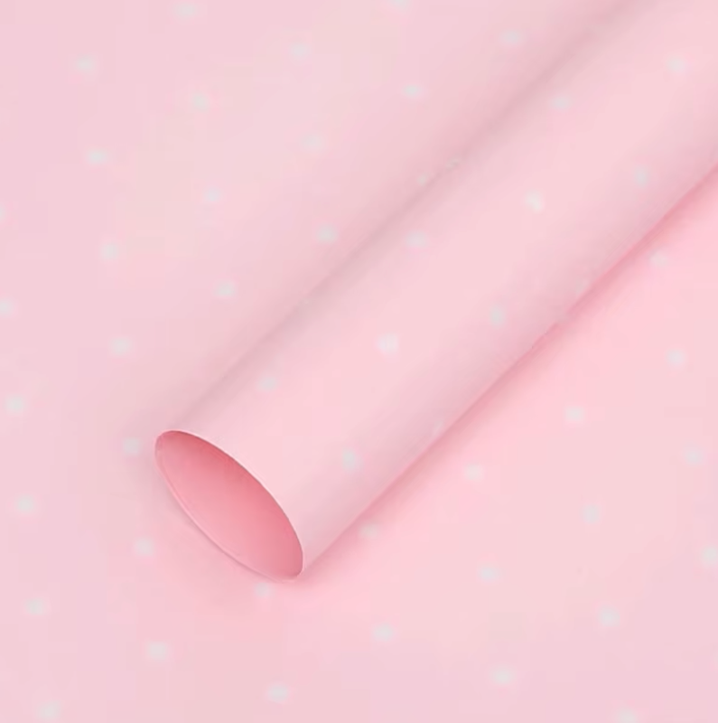 Polka Dots Floral Wrapping Paper