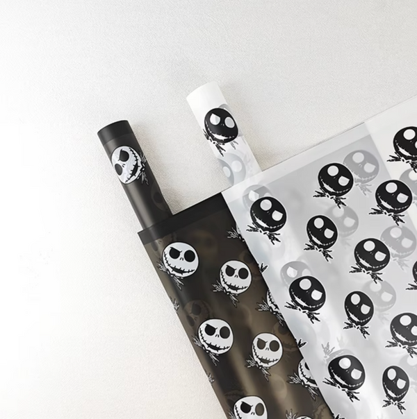 Jack Skellington Floral Wrapping Paper | Premium Waterproof Flower Bouquet Wrap