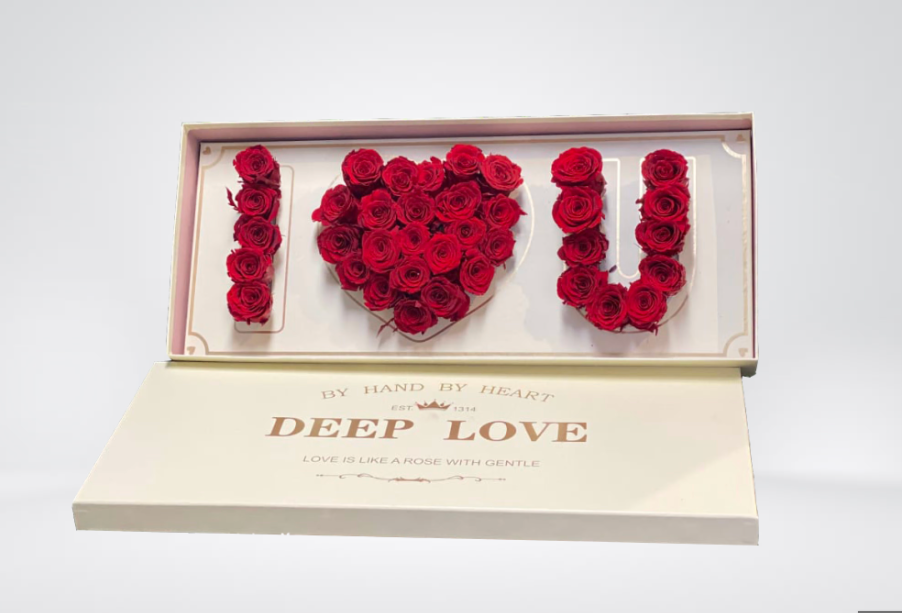 Cajas florales "Te amo"