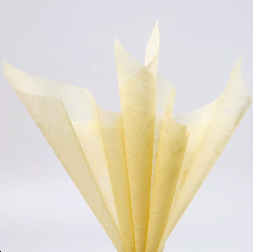 Papel de regalo floral de seda