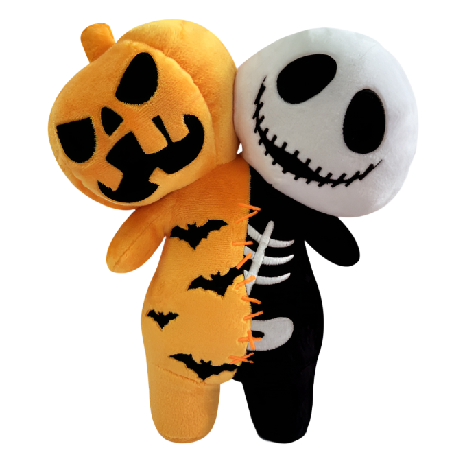 Skellington & Pumpkin Plushie