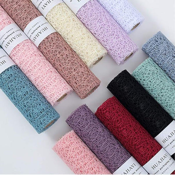 Hollow Net Floral Wrapping Mesh | Premium Flower Bouquet Wrap for Florists