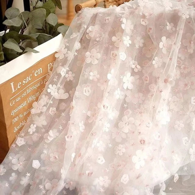 Flower Print Mesh Wrap