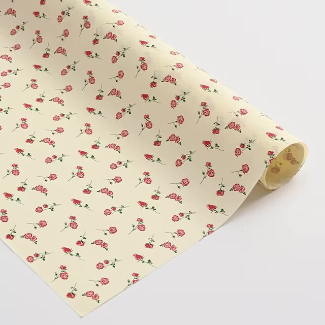 Tissue Rose Design Floral Wrap