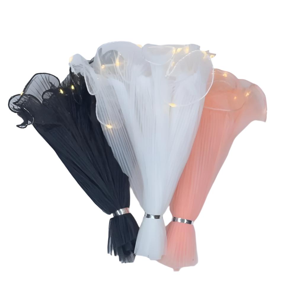 Wavy Light Mesh for Flower Bouquets | Decorative Florist Wrapping Mesh