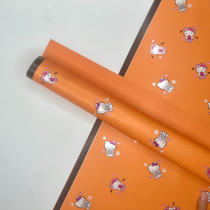 Hello Kitty Halloween Floral Paper