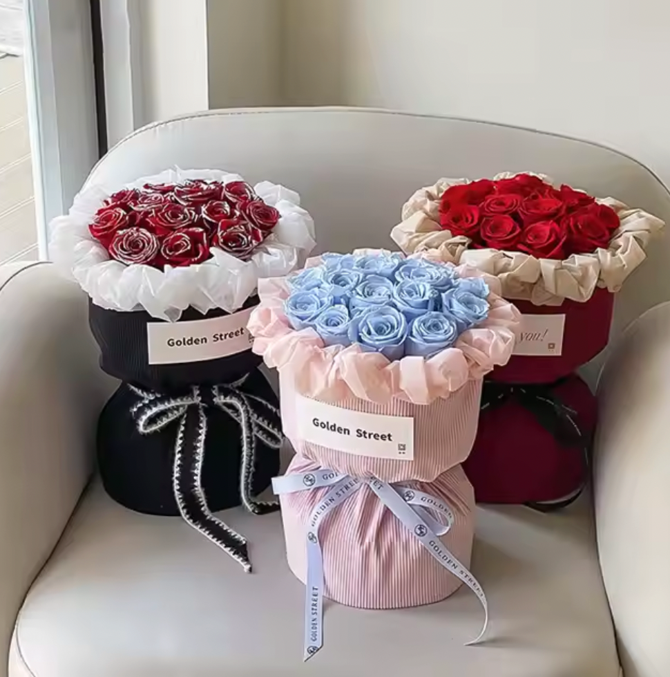 Velvet Fabric Floral Wrap