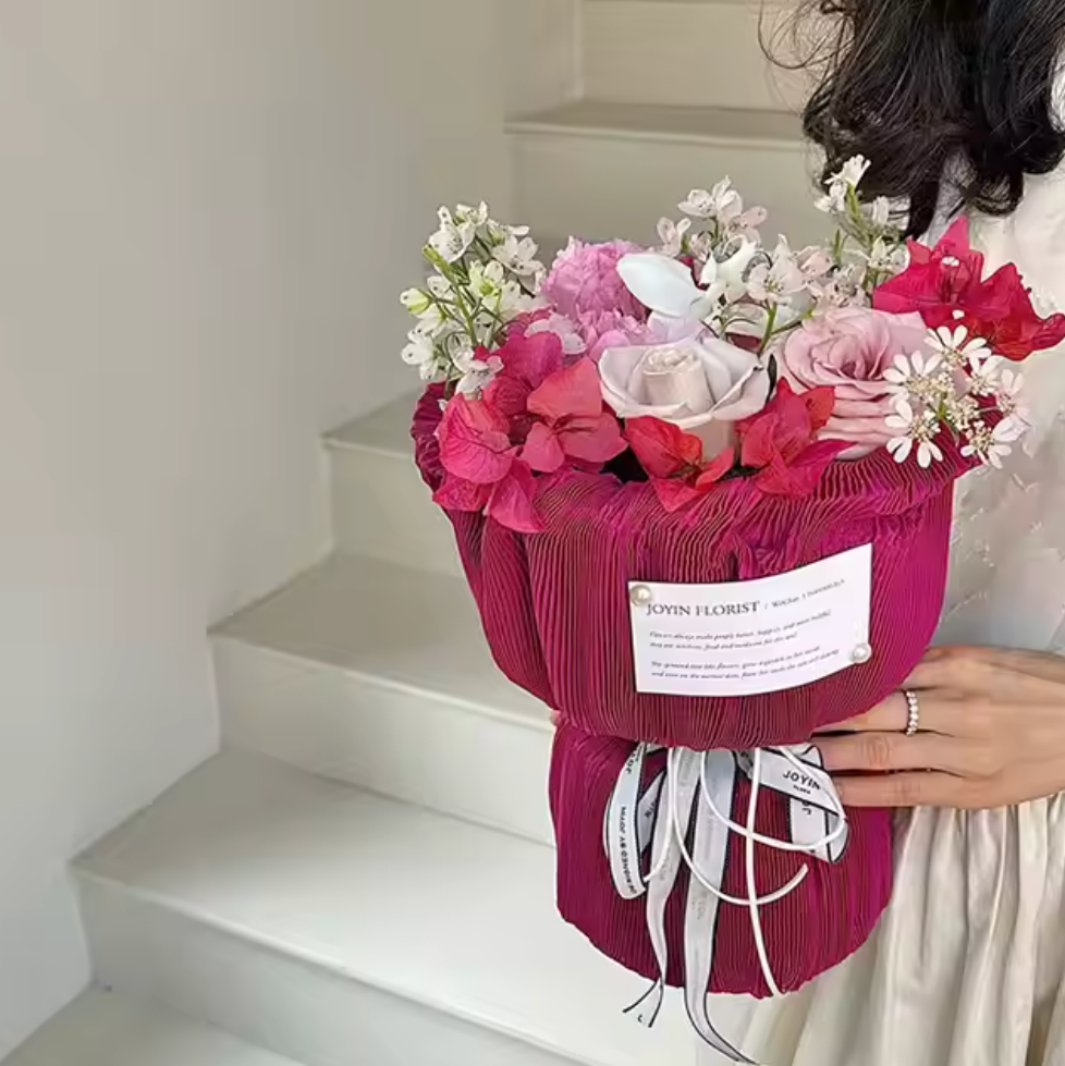 Crepe Bloom Floral Wrap