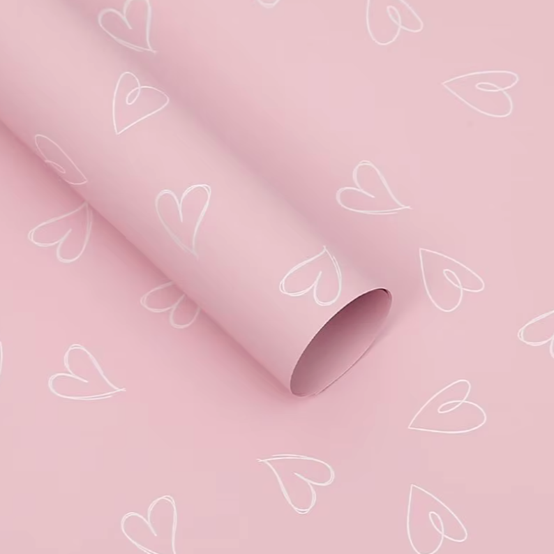 Heart Floral Wrapping Paper