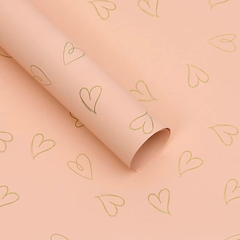 Heart Floral Wrapping Paper