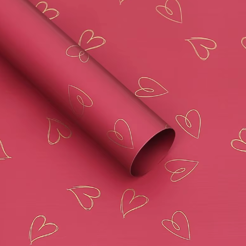 Heart Floral Wrapping Paper