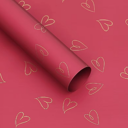 Heart Floral Wrapping Paper