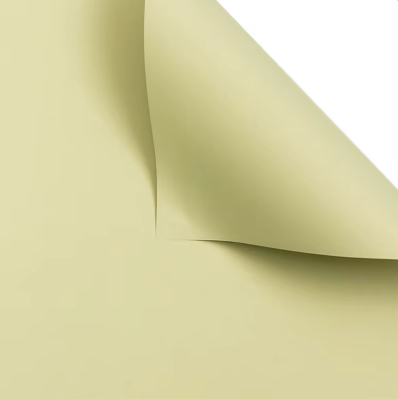 Solid Color Floral Wrapping Paper