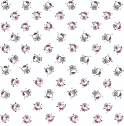 Hello Kitty Halloween Floral Paper