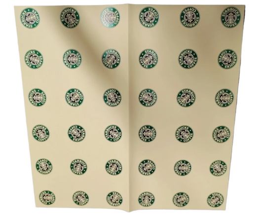 Starbucks Floral Wrapping Paper