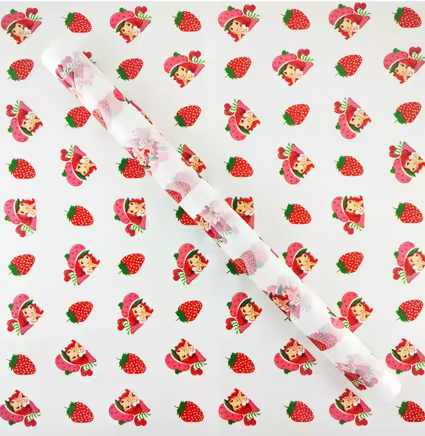 Strawberry-Themed Floral Wrapping Paper | Waterproof Flower Wrap