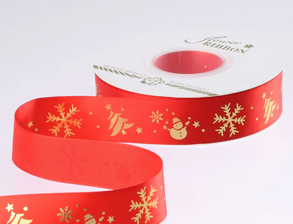 Christmas Floral Ribbons