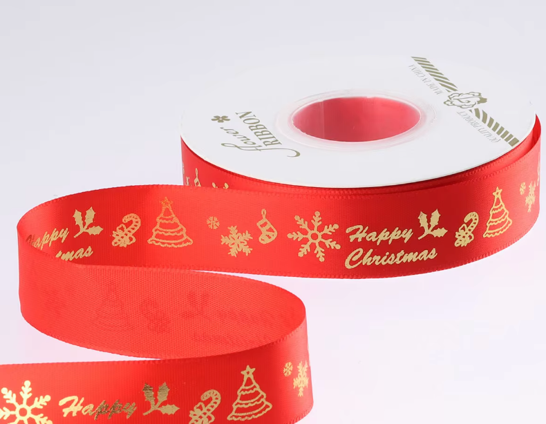 Christmas Floral Ribbons