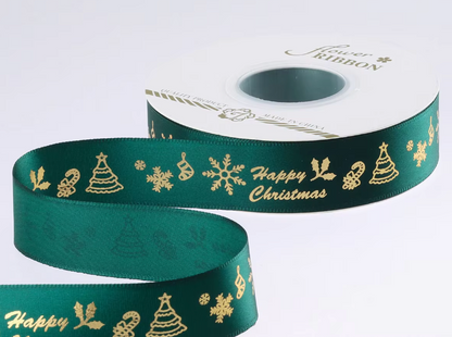 Christmas Floral Ribbons