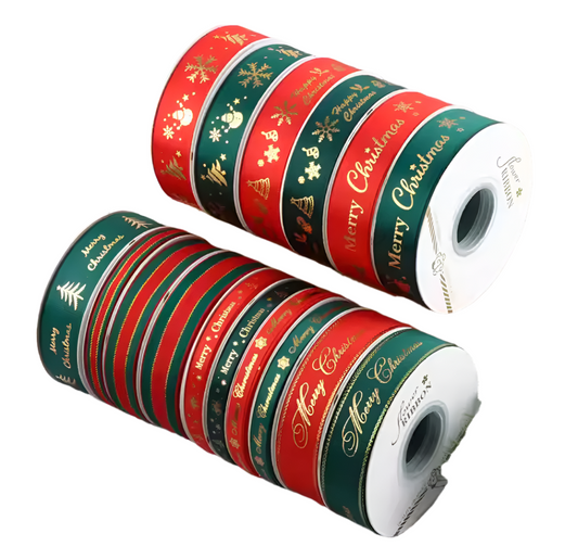 Christmas Floral Ribbons