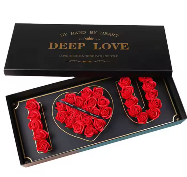 "I Love You" Floral Boxes