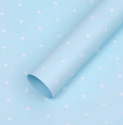 Polka Dots Floral Wrapping Paper