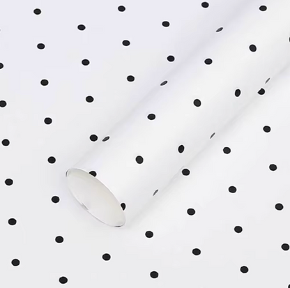 Polka Dots Floral Wrapping Paper