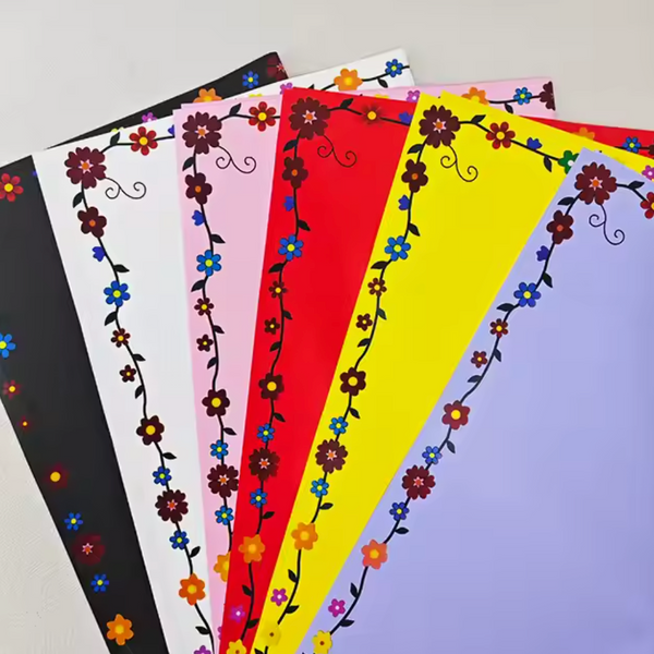 Flower Color Floral Wrapping Paper | Premium Waterproof Flower Bouquet Wrap