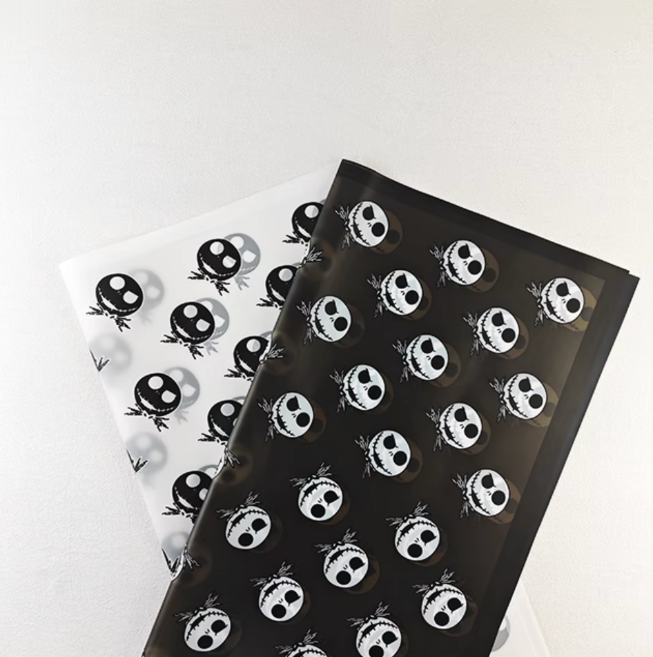 Jack Skellington Floral Wrapping Paper
