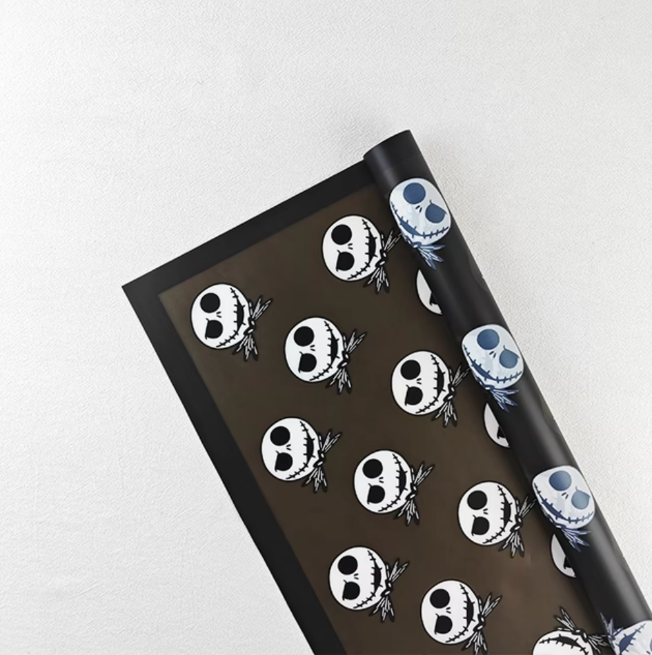 Jack Skellington Floral Wrapping Paper
