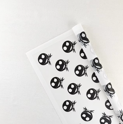 Jack Skellington Floral Wrapping Paper