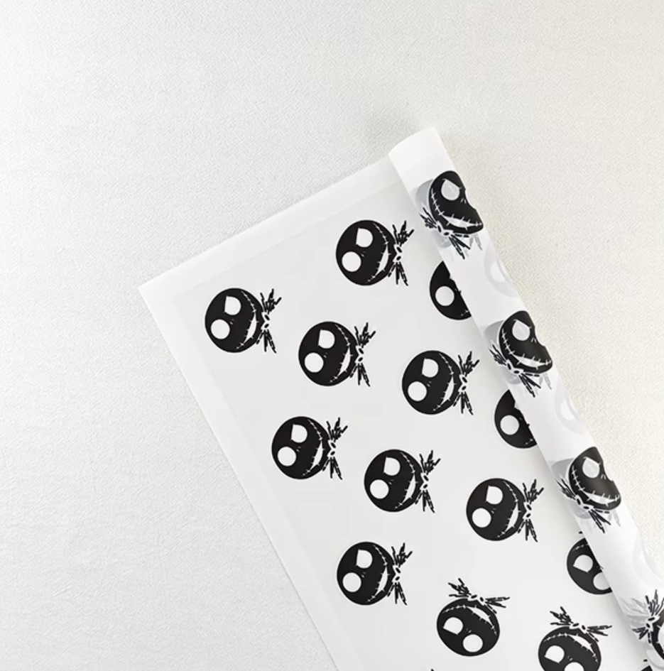 Jack Skellington Floral Wrapping Paper