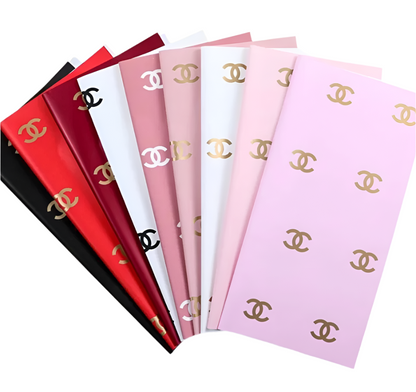 Elegant Chanel Floral Wrapping Paper