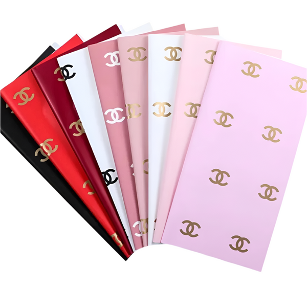Elegant Designer-Inspired Floral Wrapping Paper | Premium Waterproof Bouquet Wrap