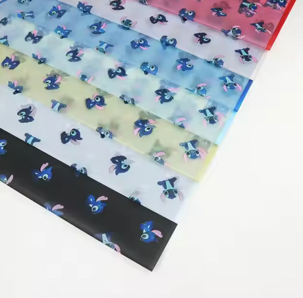 Stitch Floral Wrapping Paper | Premium Waterproof Flower Bouquet Wrap