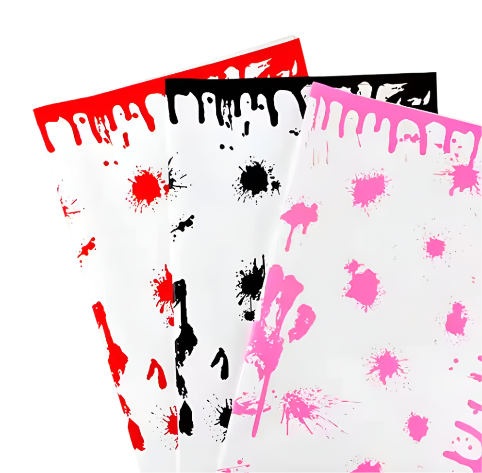 Halloween Blood Drip Floral Wrapping Paper | Premium Waterproof Bouquet Wrap