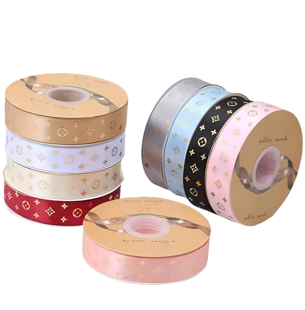 LV Luxury Floral Ribbon | Premium Flower Wrapping Ribbon