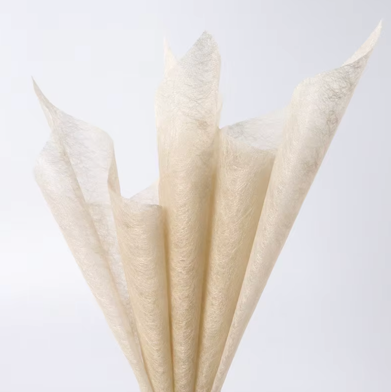Papel de regalo floral de seda