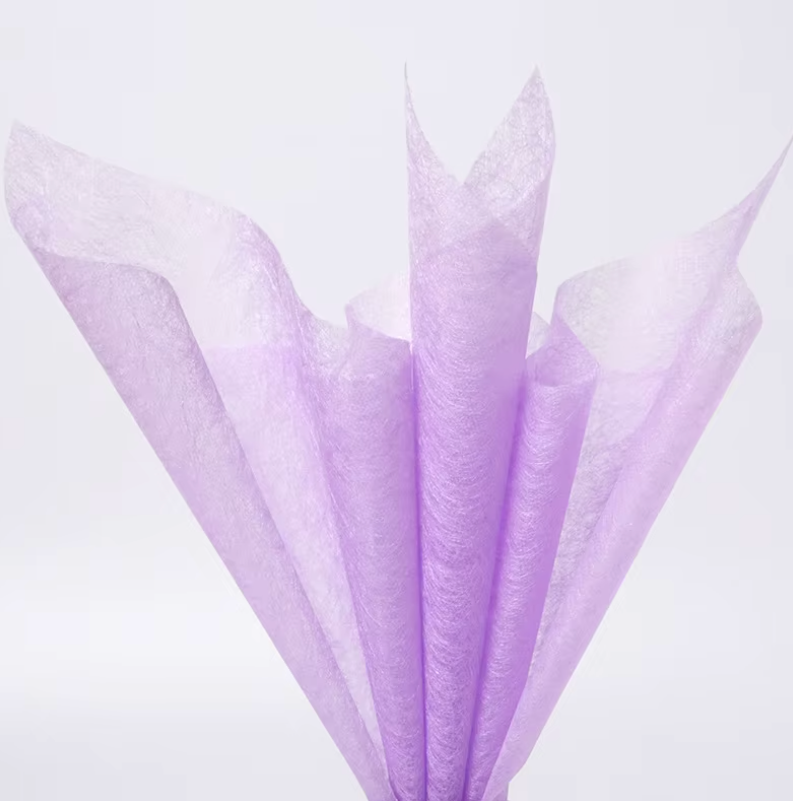 Papel de regalo floral de seda