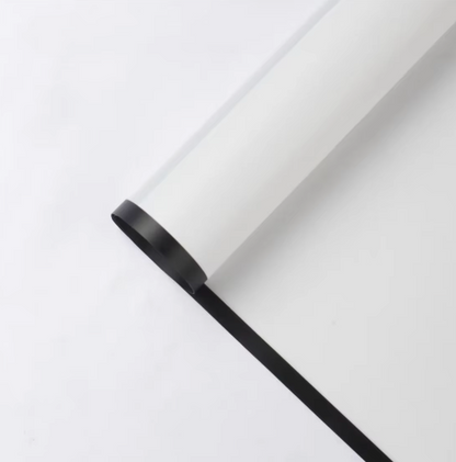 White & Black Transparent Wrapping Paper